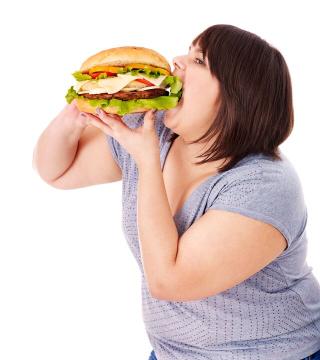 Labis na pagkain na may labis na timbang